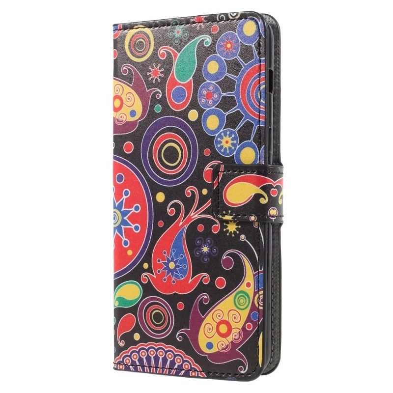 Flip Cover Læder Samsung Galaxy A8 Galakse Design Original