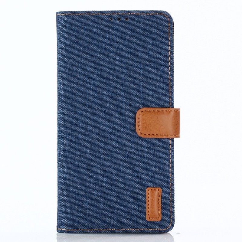 Flip Cover Læder Samsung Galaxy A8 Sort Jeans Beskyttelse