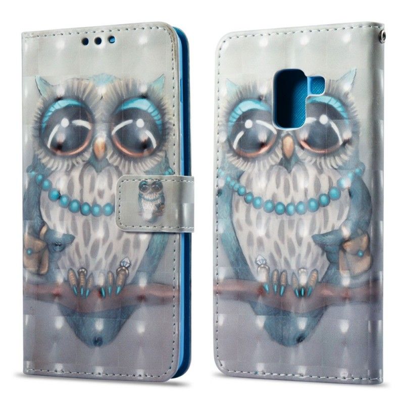 Flip Cover Samsung Galaxy A8 Mobilcover Miss Ugle 3D