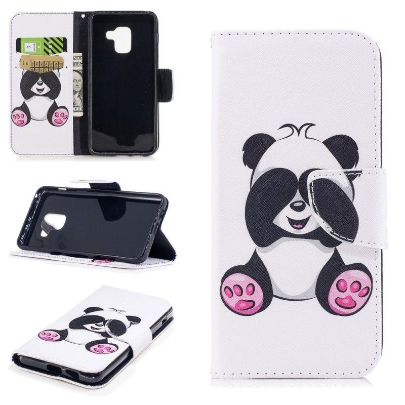 Flip Cover Samsung Galaxy A8 Mobilcover Sjov Panda