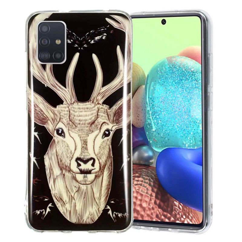 Cover for Samsung Galaxy A51 5G Majestætisk Fluorescerende Hjorte