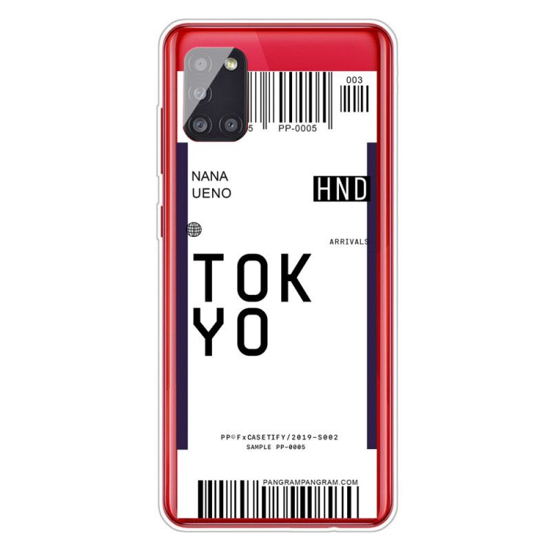 Cover for Samsung Galaxy A51 5G Mørkeblå Boardingkort Tokyo