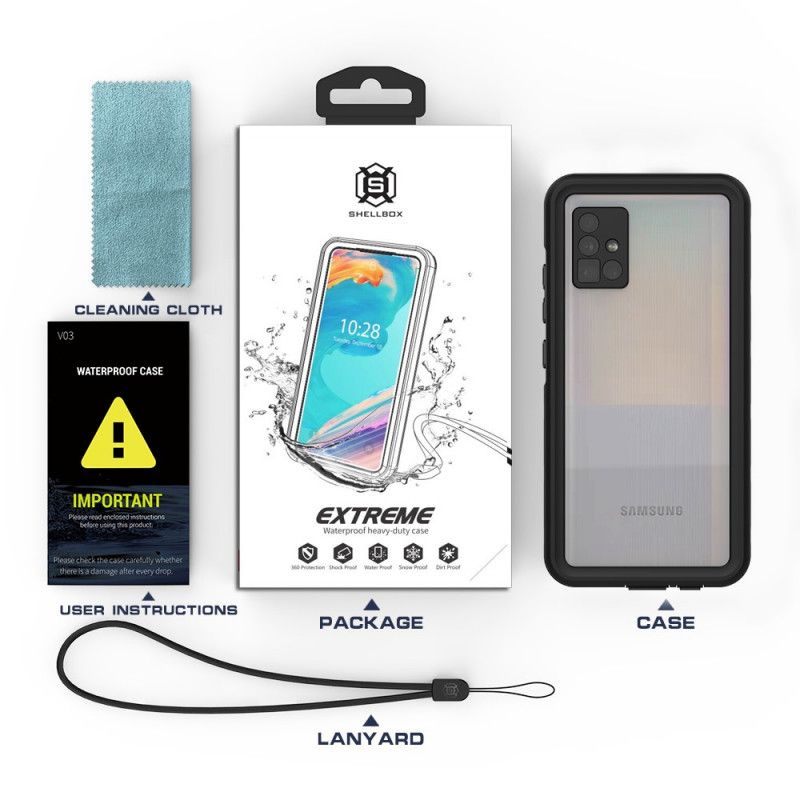 Cover for Samsung Galaxy A51 5G Vandtæt Shellbox