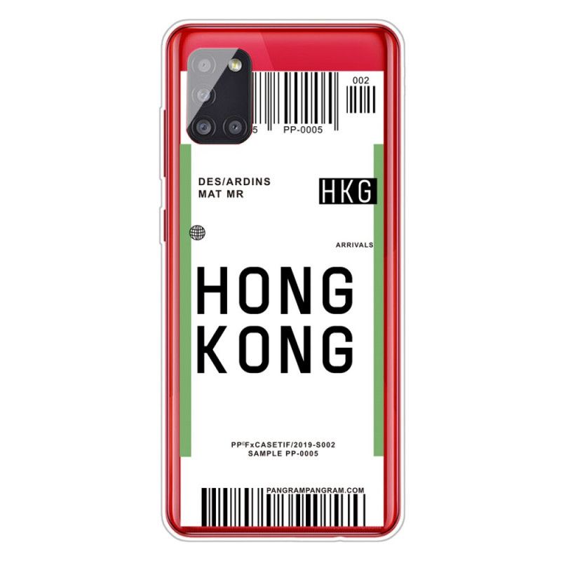 Cover Samsung Galaxy A51 5G Boardingkort Til Hong Kong Beskyttelse