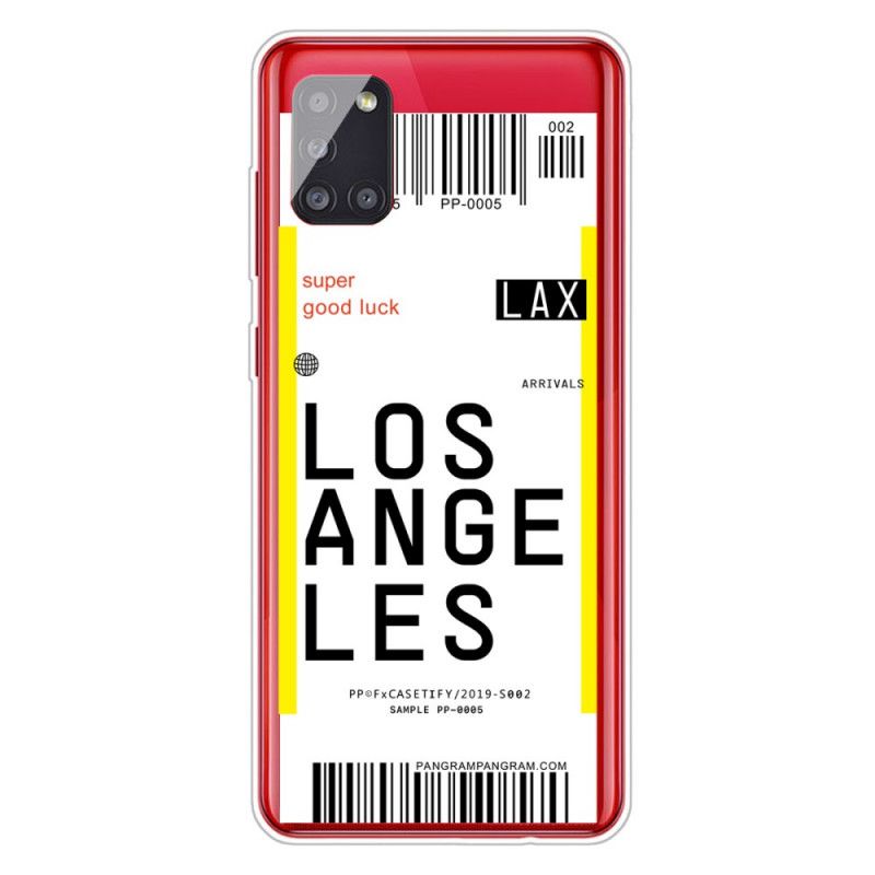 Cover Samsung Galaxy A51 5G Boardingkort Til Los Angeles