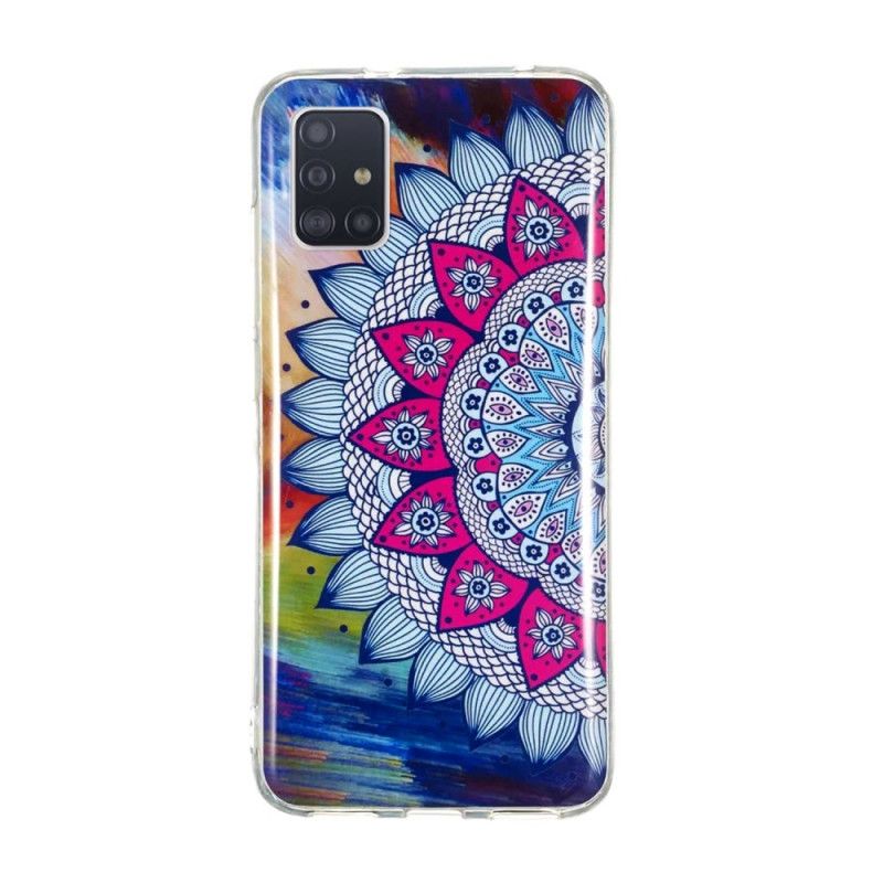 Cover Samsung Galaxy A51 5G Fluorescerende Mandala