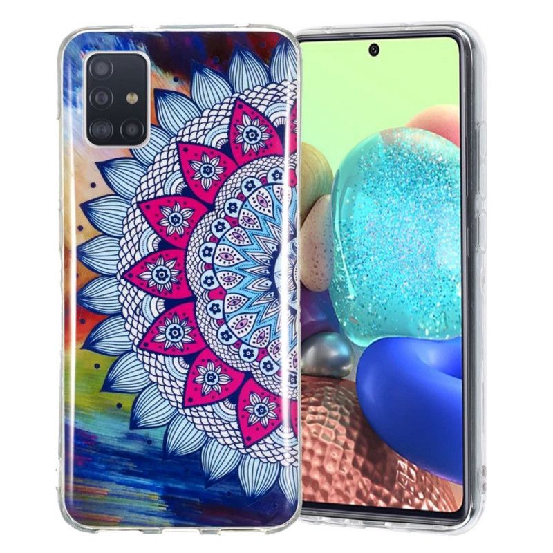 Cover Samsung Galaxy A51 5G Fluorescerende Mandala