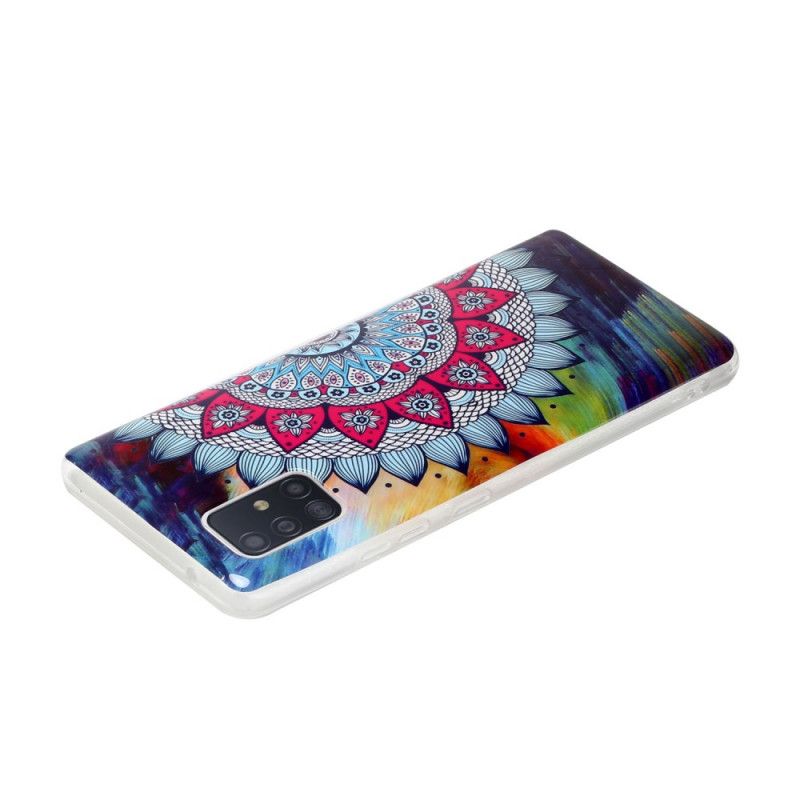 Cover Samsung Galaxy A51 5G Fluorescerende Mandala