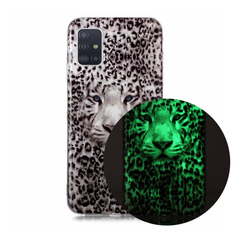 Cover Samsung Galaxy A51 5G Mobilcover Fluorescerende Leopard