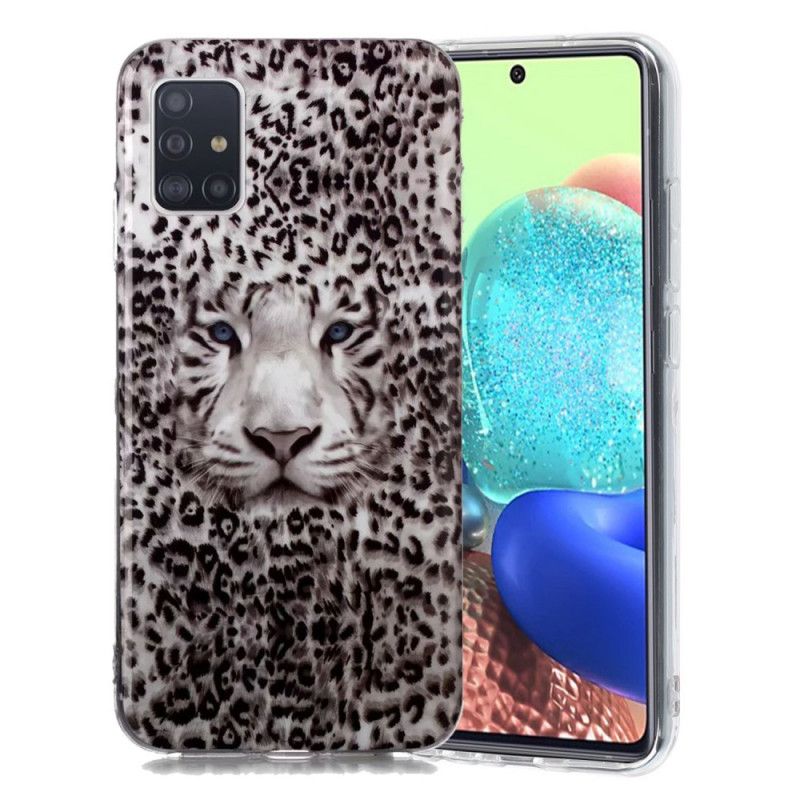 Cover Samsung Galaxy A51 5G Mobilcover Fluorescerende Leopard