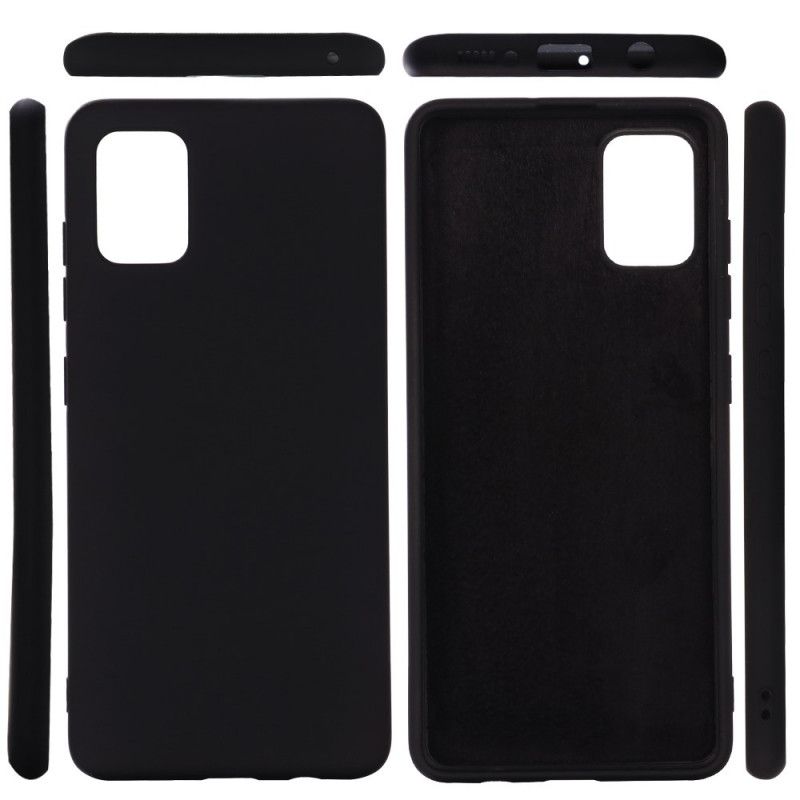 Cover Samsung Galaxy A51 5G Sort Silikone Væske