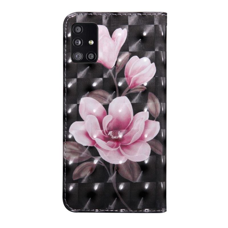 Flip Cover Læder for Samsung Galaxy A51 5G Blomster Blomstrer