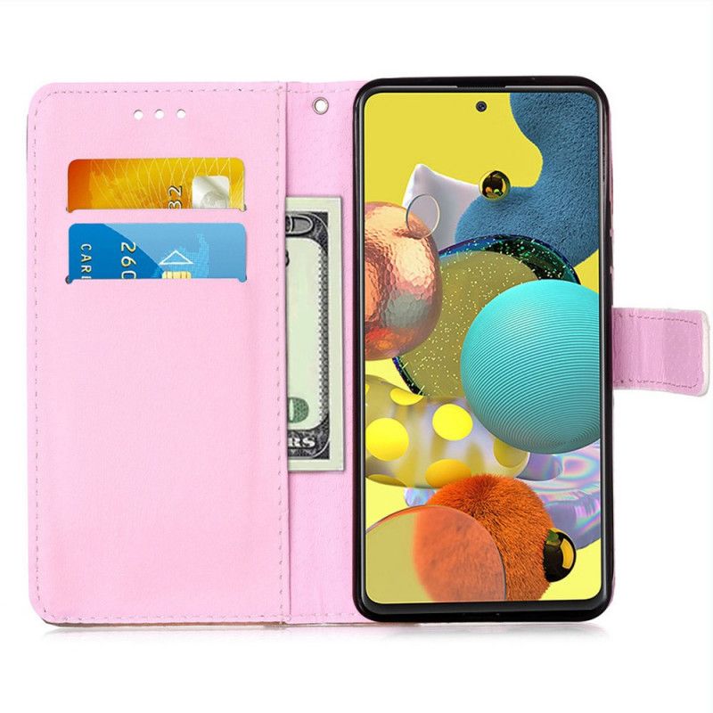 Flip Cover Læder for Samsung Galaxy A51 5G Kinesisk Træpanda