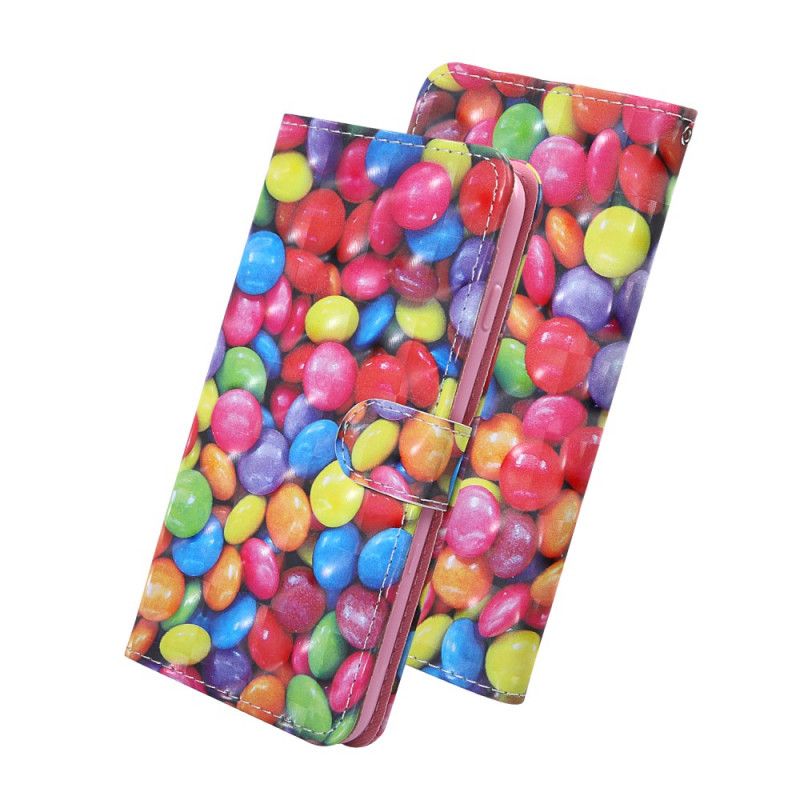 Flip Cover Samsung Galaxy A51 5G Mobilcover Let Spot Candy Med Rem