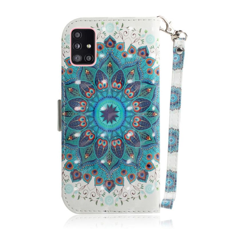 Flip Cover Samsung Galaxy A51 5G Mobilcover Mesterlig Mandala Med Rem