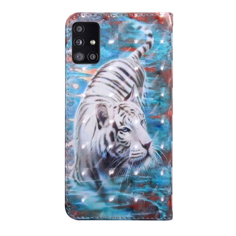 Flip Cover Samsung Galaxy A51 5G Mobilcover Tiger I Vandet