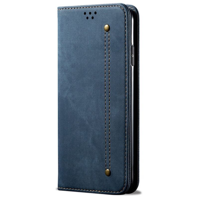 Cover Oppo Reno 7 Flip Cover Denim Stof