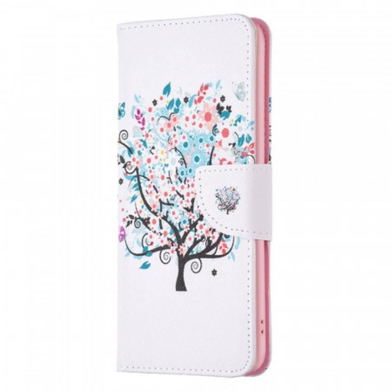 Flip Cover Oppo Reno 7 Blomstret Træ