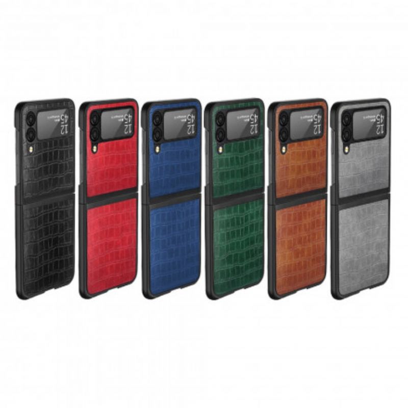 Cover Samsung Galaxy Z Flip 3 5g Krokodilleskindstil