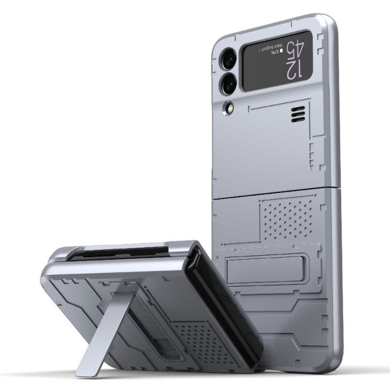 Cover Samsung Galaxy Z Flip 3 5g Metaleffekt Med Stativ