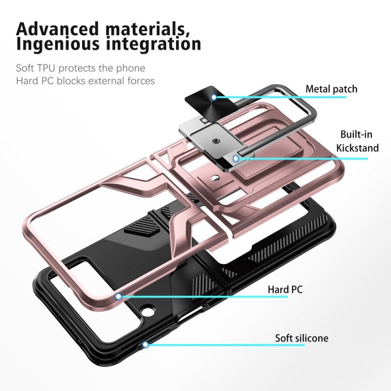 Cover Samsung Galaxy Z Flip 3 5g Premium Ring