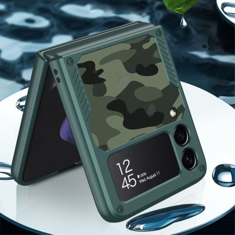 Cover Samsung Galaxy Z Flip 3 5g Telefon Etui Gkk Camo Support Ring