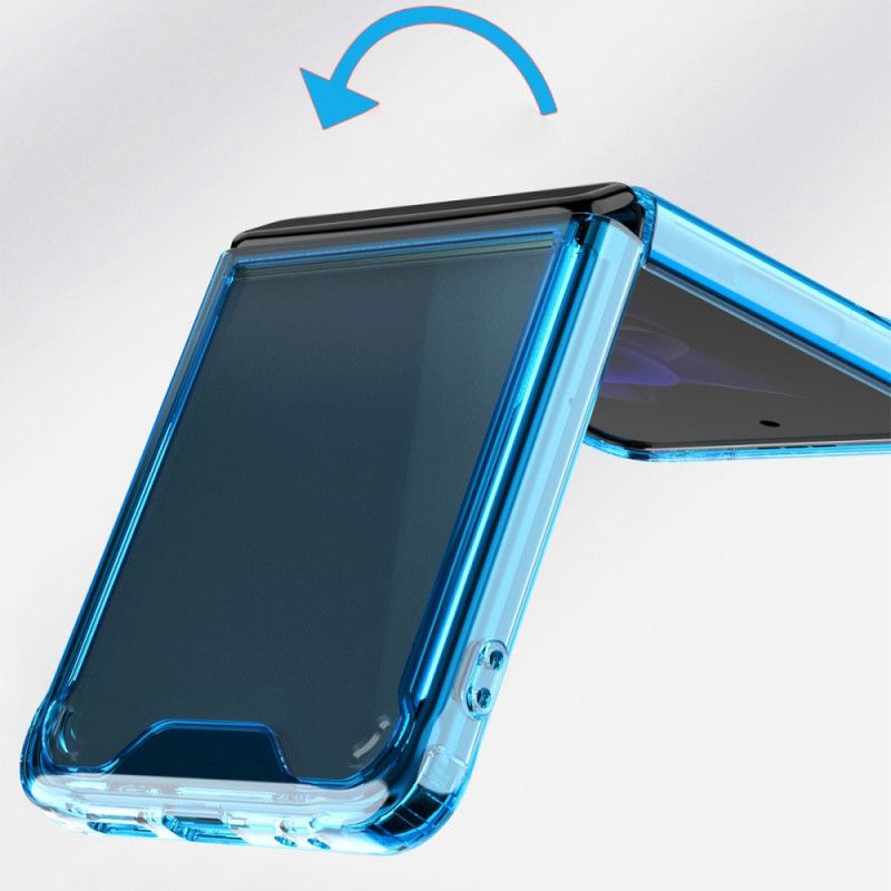 Cover Samsung Galaxy Z Flip 3 5g Telefon Etui Transparent Farvet