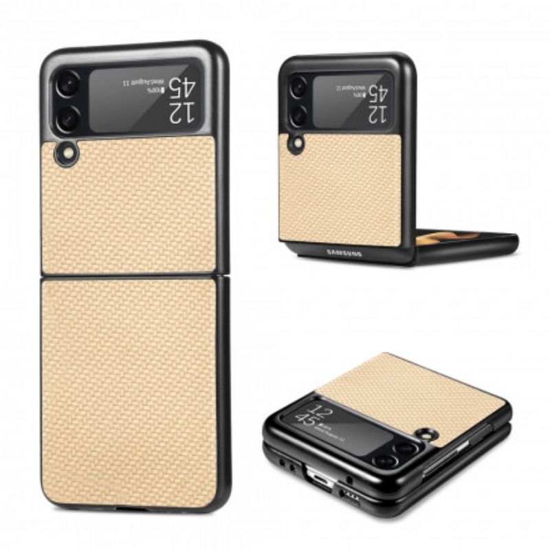 Cover Til Samsung Galaxy Z Flip 3 5g Tekstureret Kulfiber