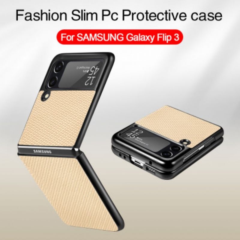 Cover Til Samsung Galaxy Z Flip 3 5g Tekstureret Kulfiber