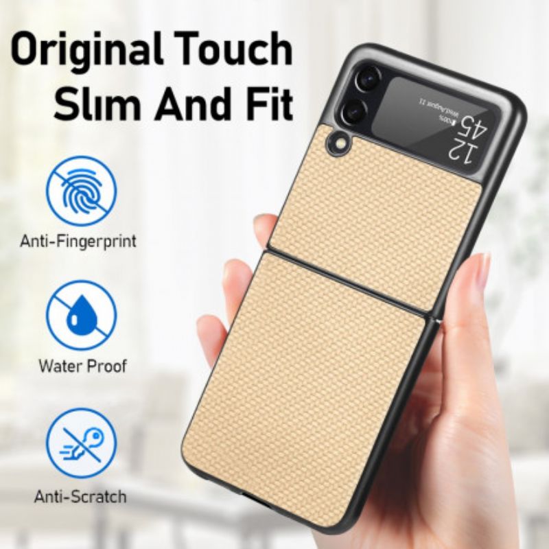 Cover Til Samsung Galaxy Z Flip 3 5g Tekstureret Kulfiber