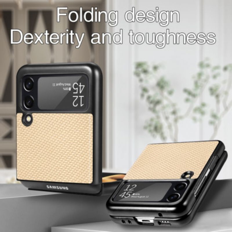 Cover Til Samsung Galaxy Z Flip 3 5g Tekstureret Kulfiber