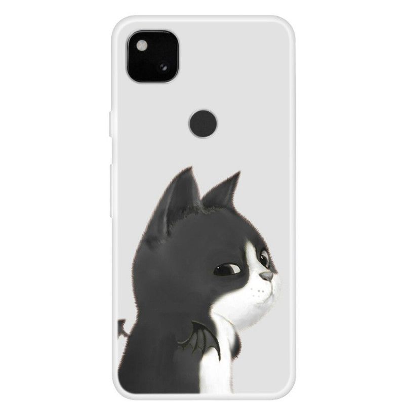 Cover Google Pixel 4a Mobilcover Djævelens Kat