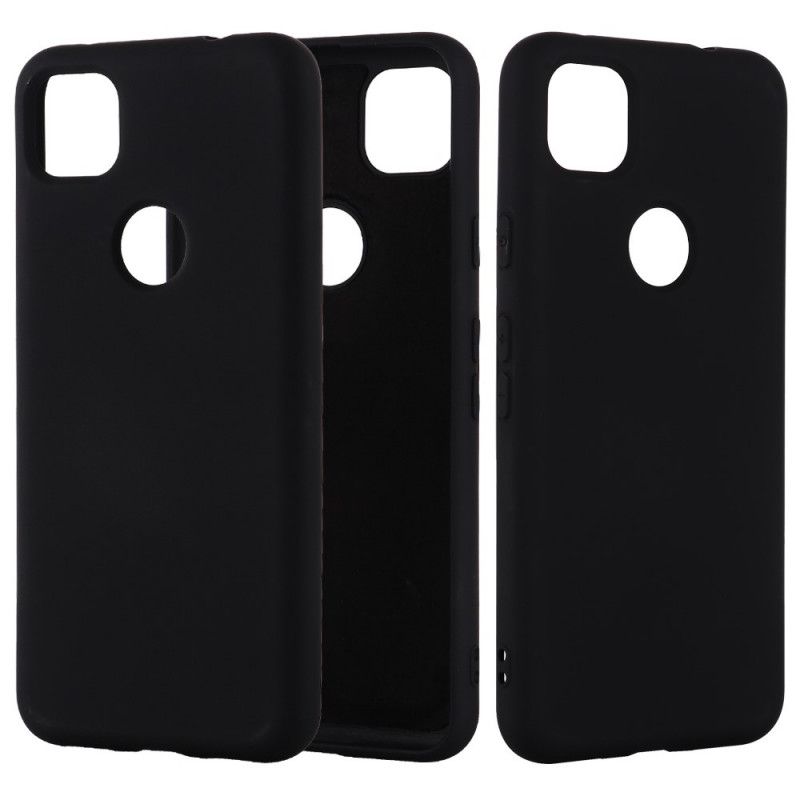 Cover Google Pixel 4a Sort Flydende Silikone Design Beskyttelse