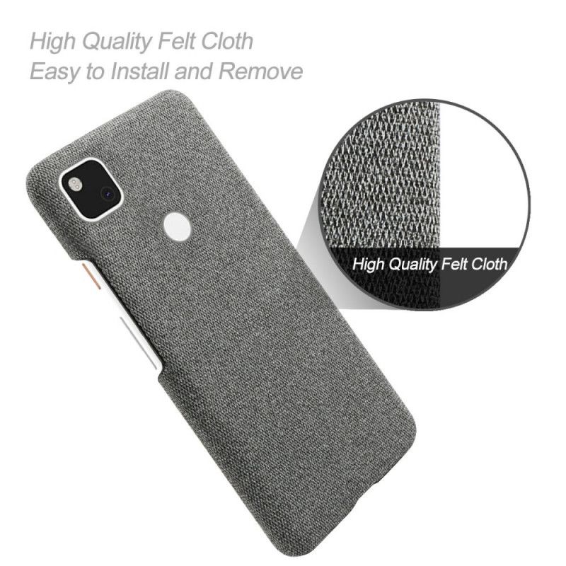 Cover Google Pixel 4a Sort Mobilcover Ksq Stoftekstur