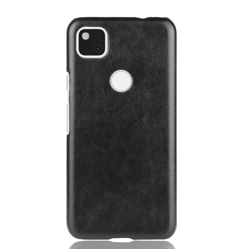 Cover Google Pixel 4a Sort Præstationslychee-Lædereffekt Original