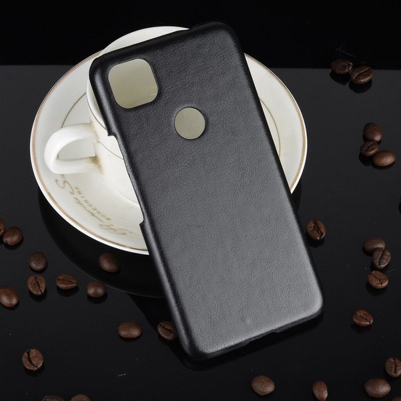 Cover Google Pixel 4a Sort Præstationslychee-Lædereffekt Original