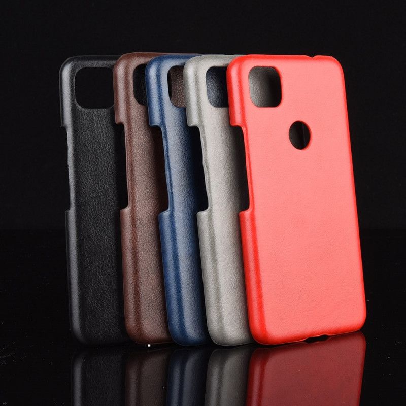 Cover Google Pixel 4a Sort Præstationslychee-Lædereffekt Original