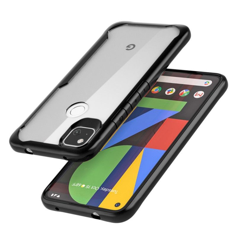 Cover Google Pixel 4a Sort Skråkant Hybrid