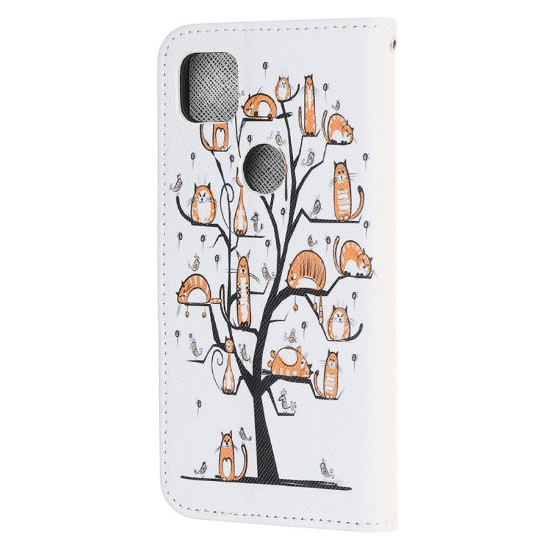 Flip Cover Google Pixel 4a Funky G-Streng Katte