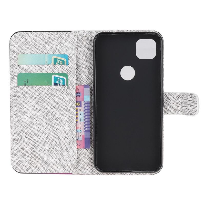 Flip Cover Google Pixel 4a Funky G-Streng Katte