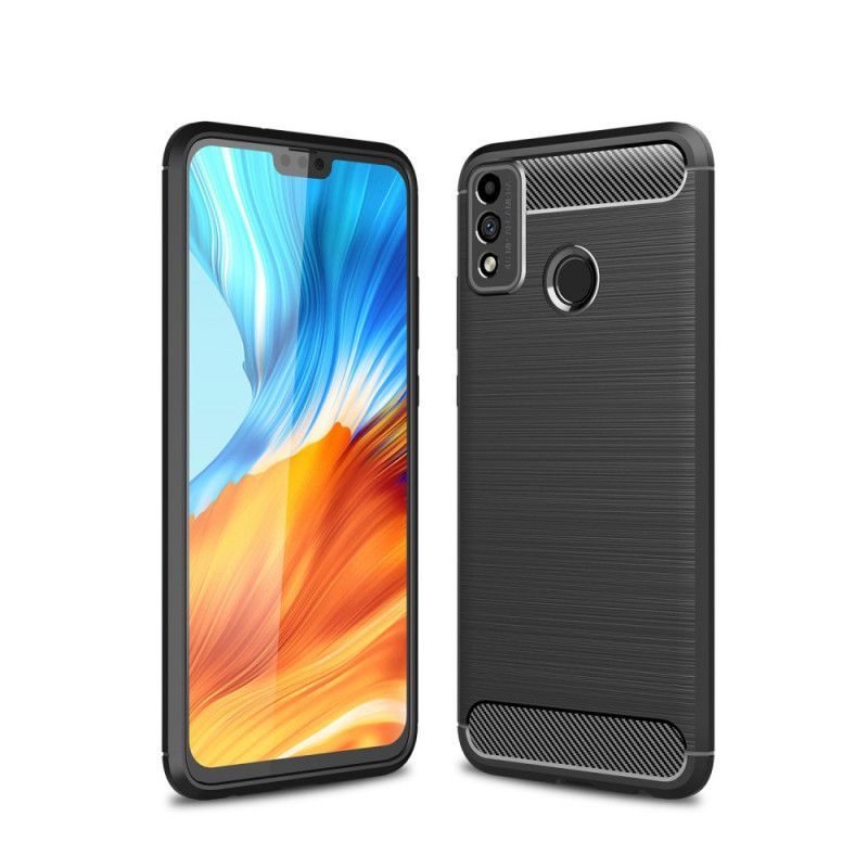 Cover Honor 9X Lite Sort Børstet Kulfiber