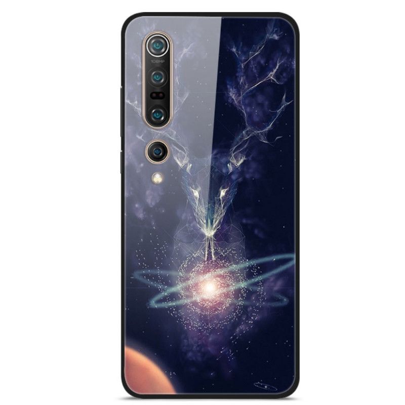 Cover for Xiaomi Mi 10 / 10 Pro Stjernehjorte Hærdet Glas