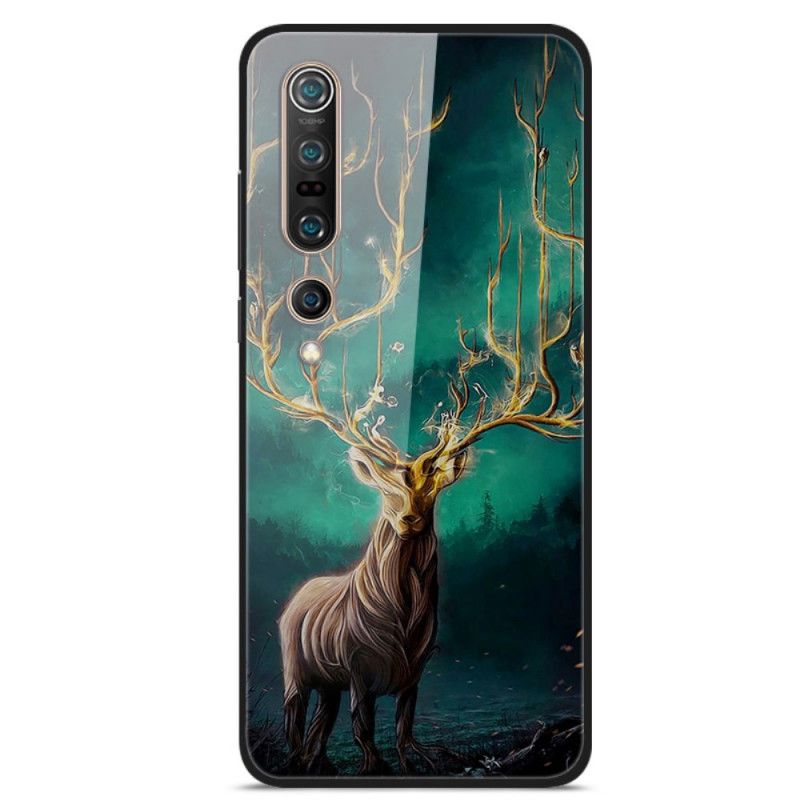 Cover Xiaomi Mi 10 / 10 Pro Hjorte Konge Hærdet Glas