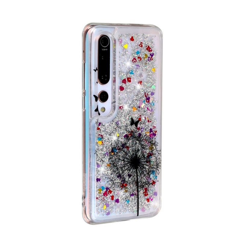 Cover Xiaomi Mi 10 / 10 Pro Mobilcover Glitter Mælkebøtter