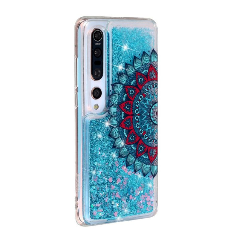 Cover Xiaomi Mi 10 / 10 Pro Mørkeblå Glittermandala Beskyttelse