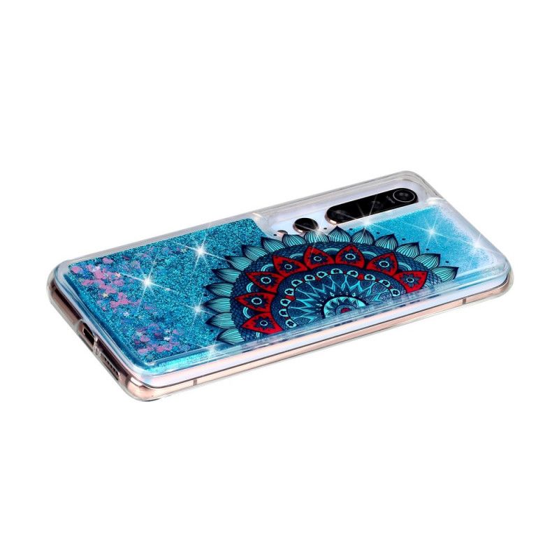 Cover Xiaomi Mi 10 / 10 Pro Mørkeblå Glittermandala Beskyttelse