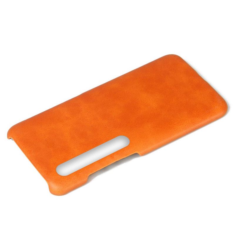 Cover Xiaomi Mi 10 / 10 Pro Orange Litchi Læder Effekt Ksq Original