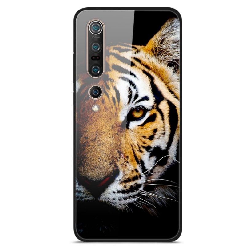 Cover Xiaomi Mi 10 / 10 Pro Realistisk Tigerhærdet Glas