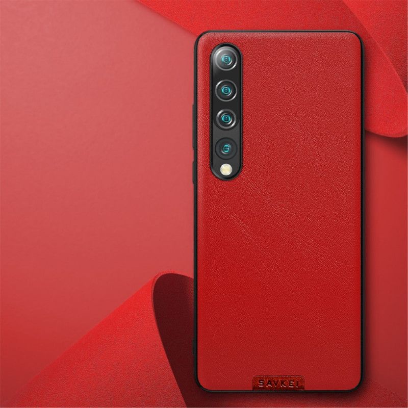 Cover Xiaomi Mi 10 / 10 Pro Rød Premium Læderstil