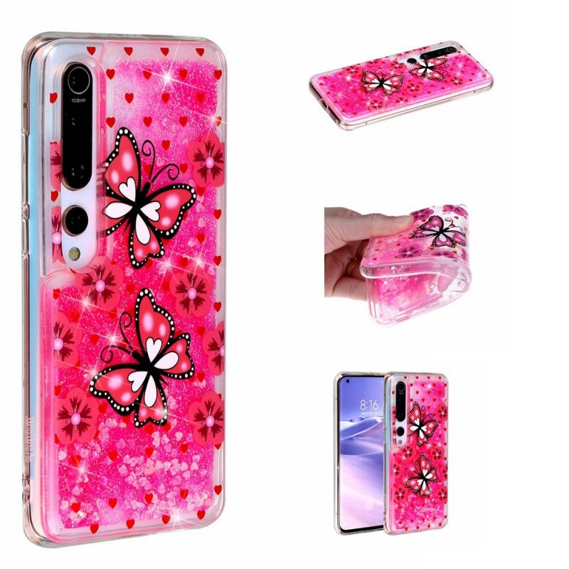 Cover Xiaomi Mi 10 / 10 Pro Sommerfuglglitter